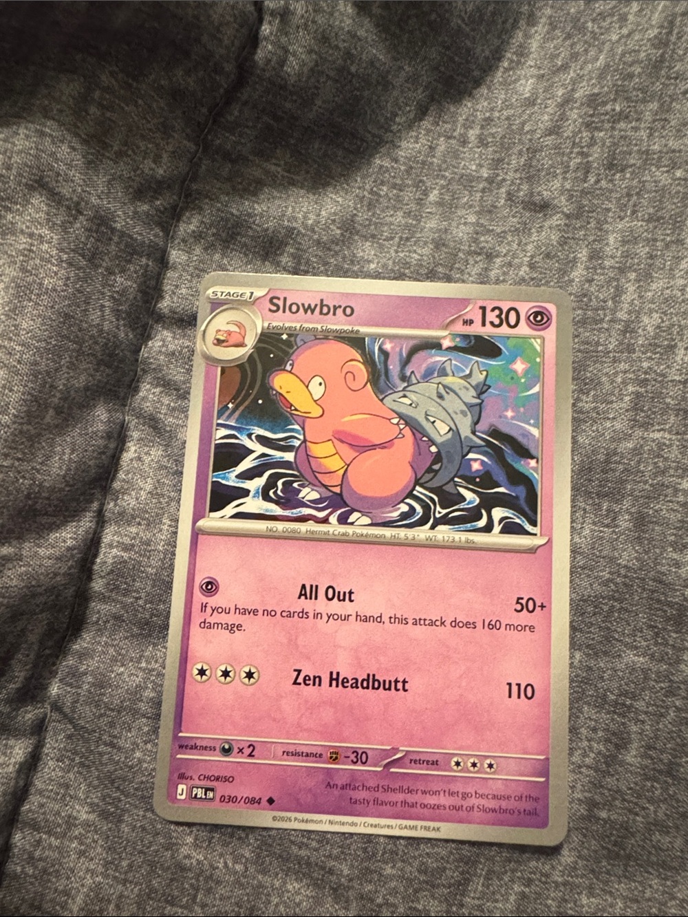 Slowbro Pokemon Trading Card